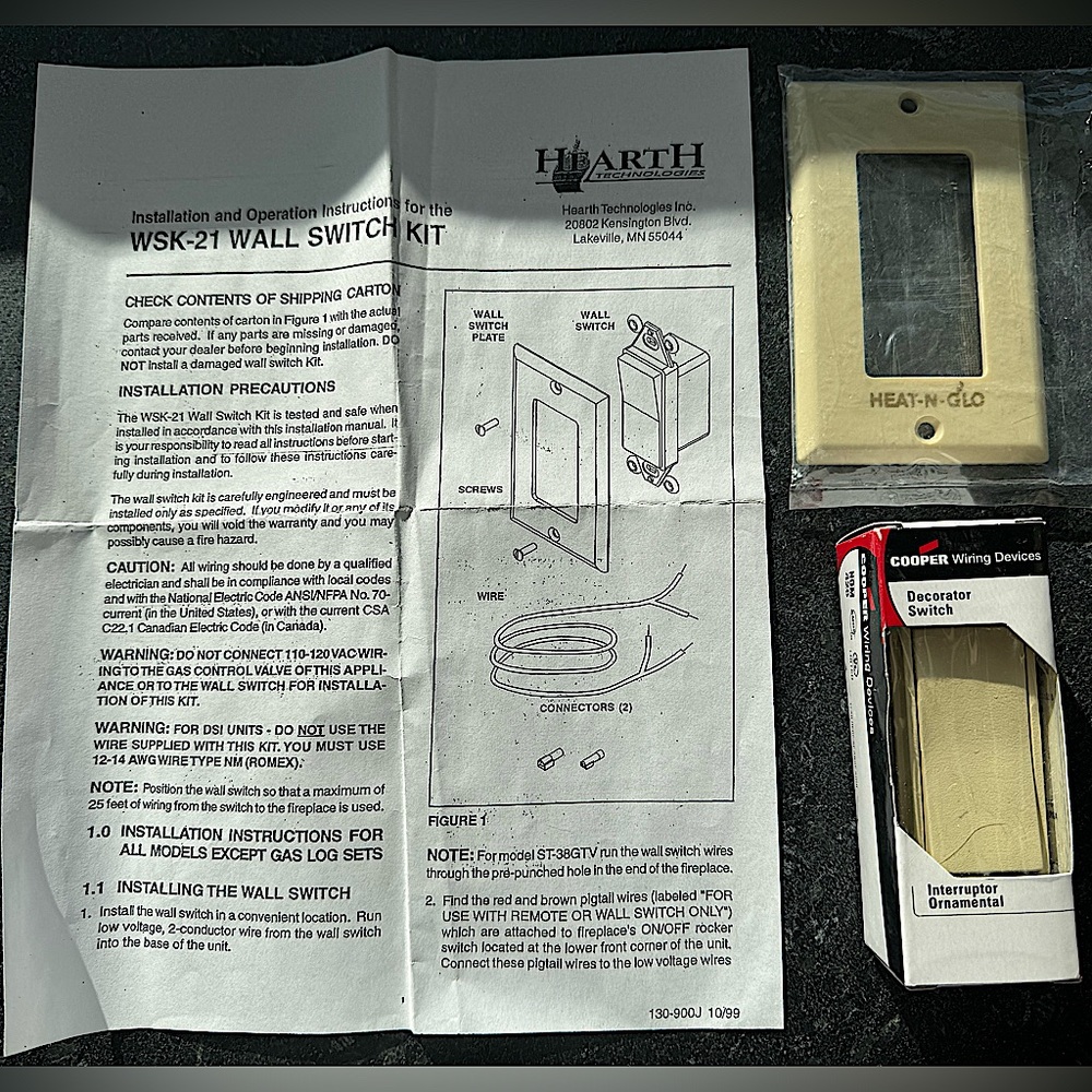 Heat N Glo Wall Switch Kit (WSK-21)